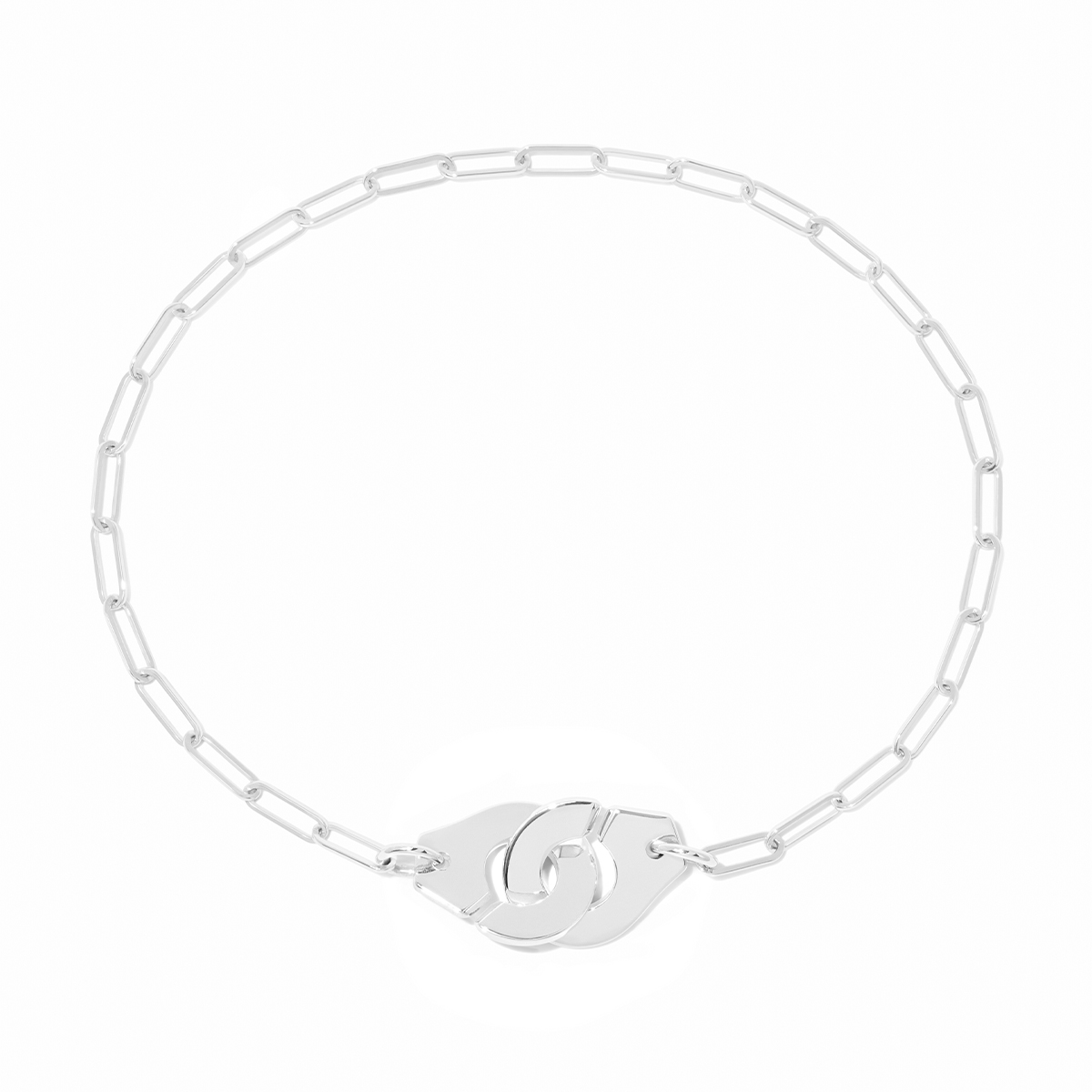 Bracelet sur chaîne Menottes dinh van petit modèle