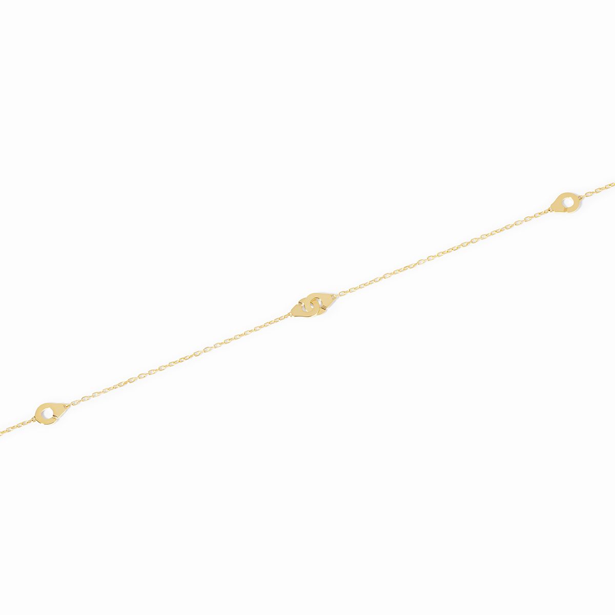 Bracelet de cheville Menottes dinh van multi-motifs