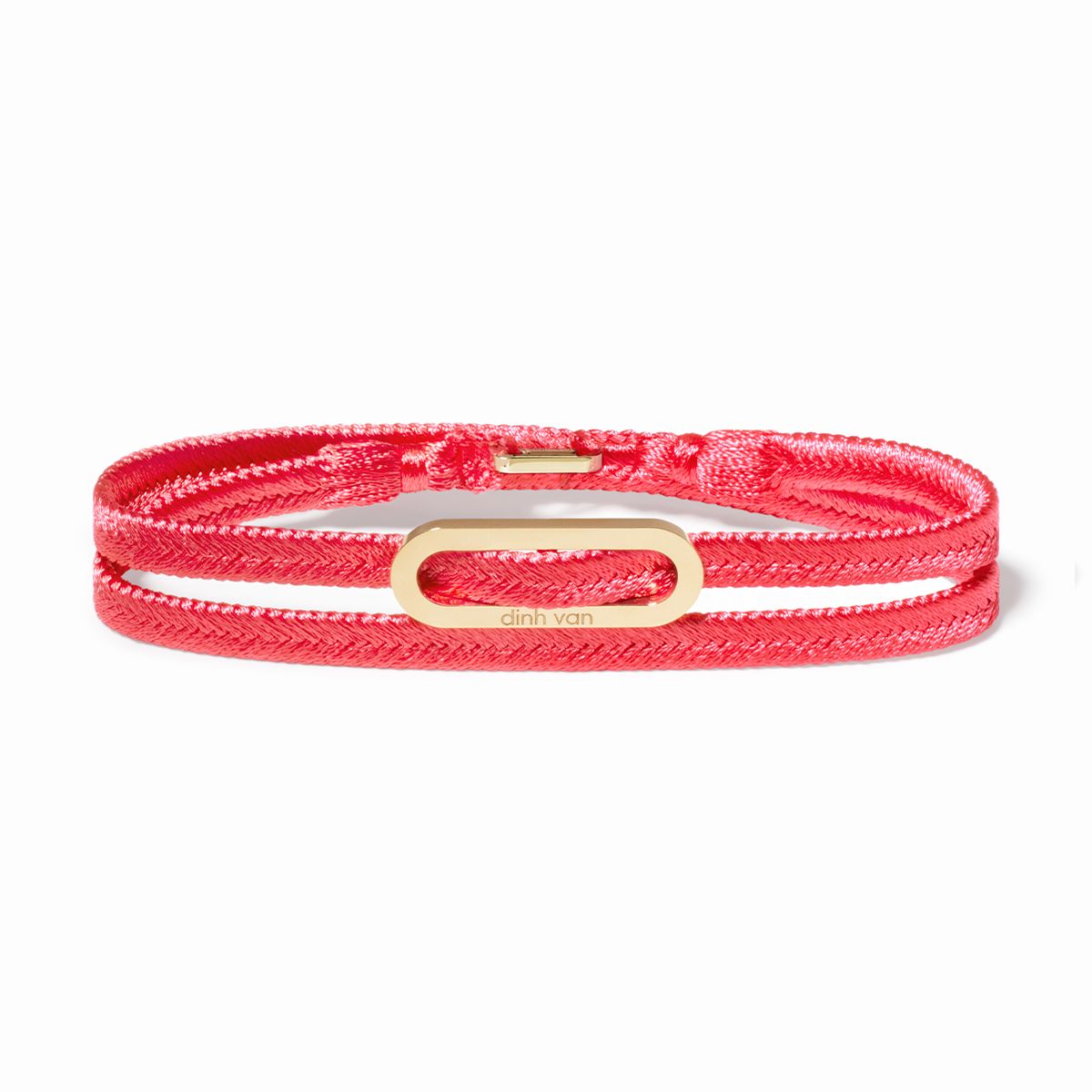Maillon pink woven bracelet
