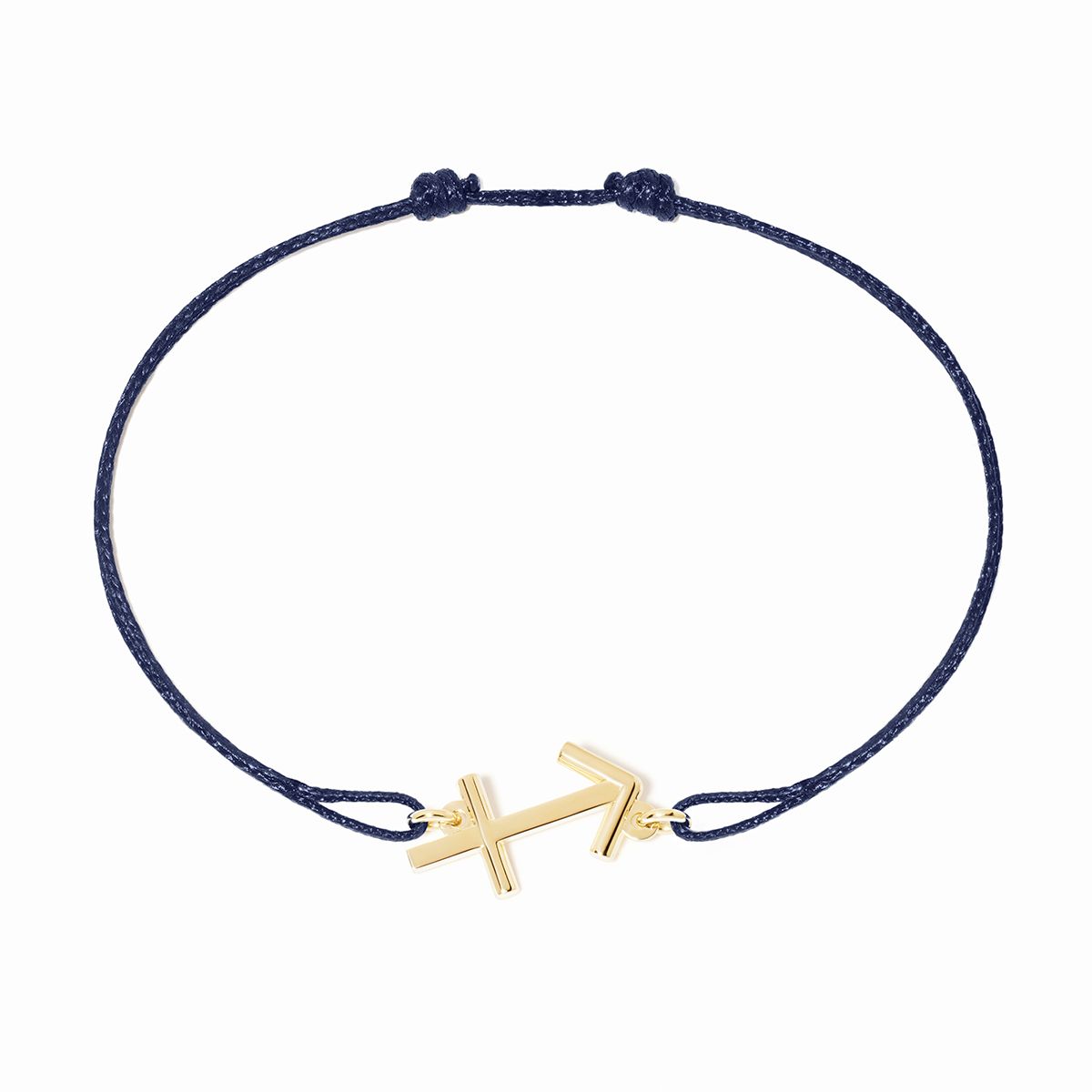 Sagittarius cord bracelet