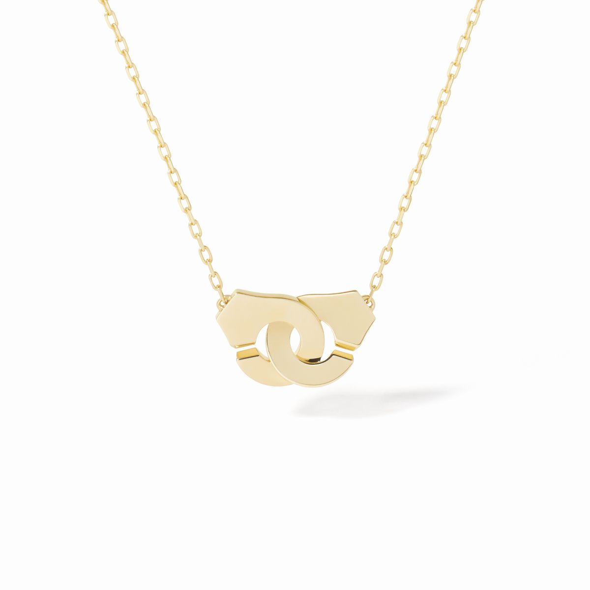 Small Menottes dinh van mother-of-pearl necklace