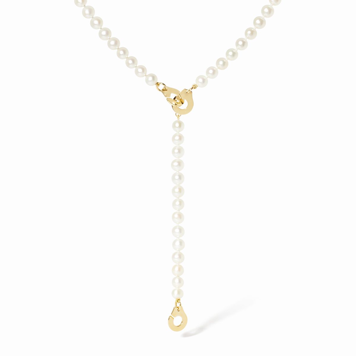 3 Menottes dinh van pearl necklace