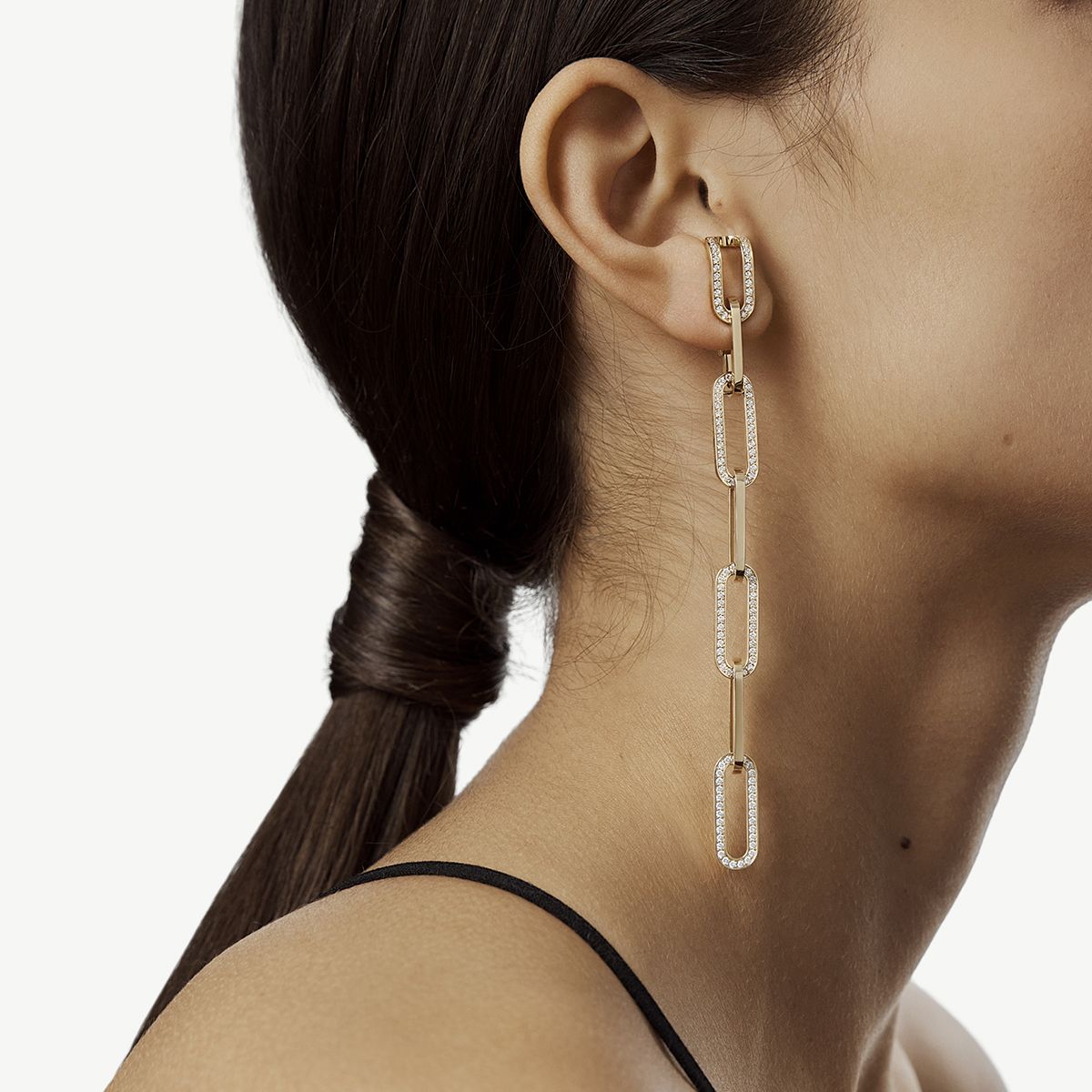 Mono boucle d'oreille Maillon