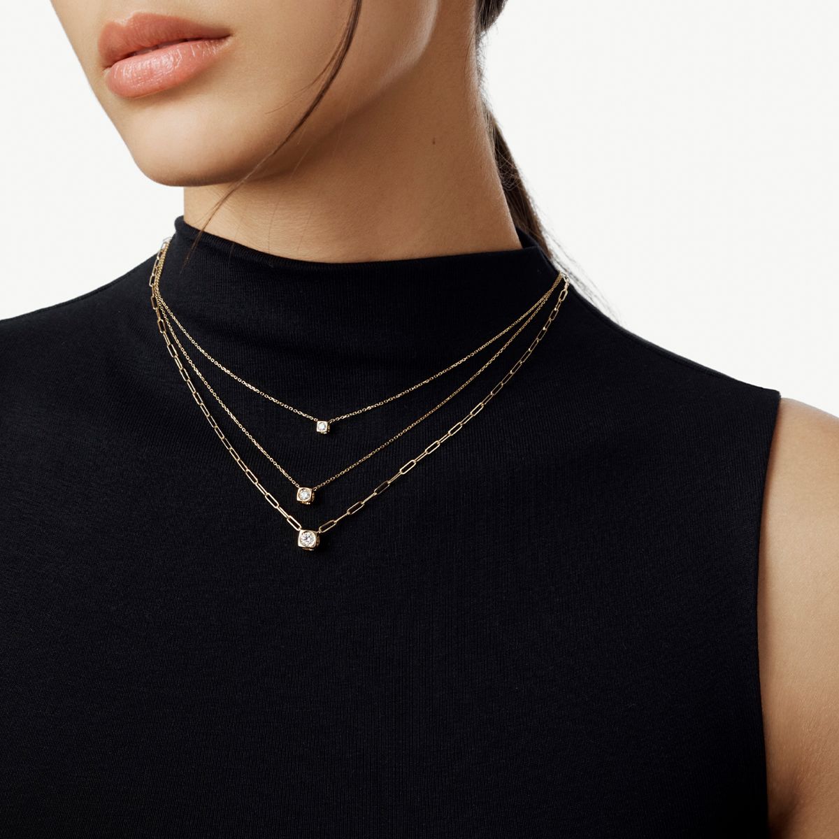 Le Cube Diamant small necklace