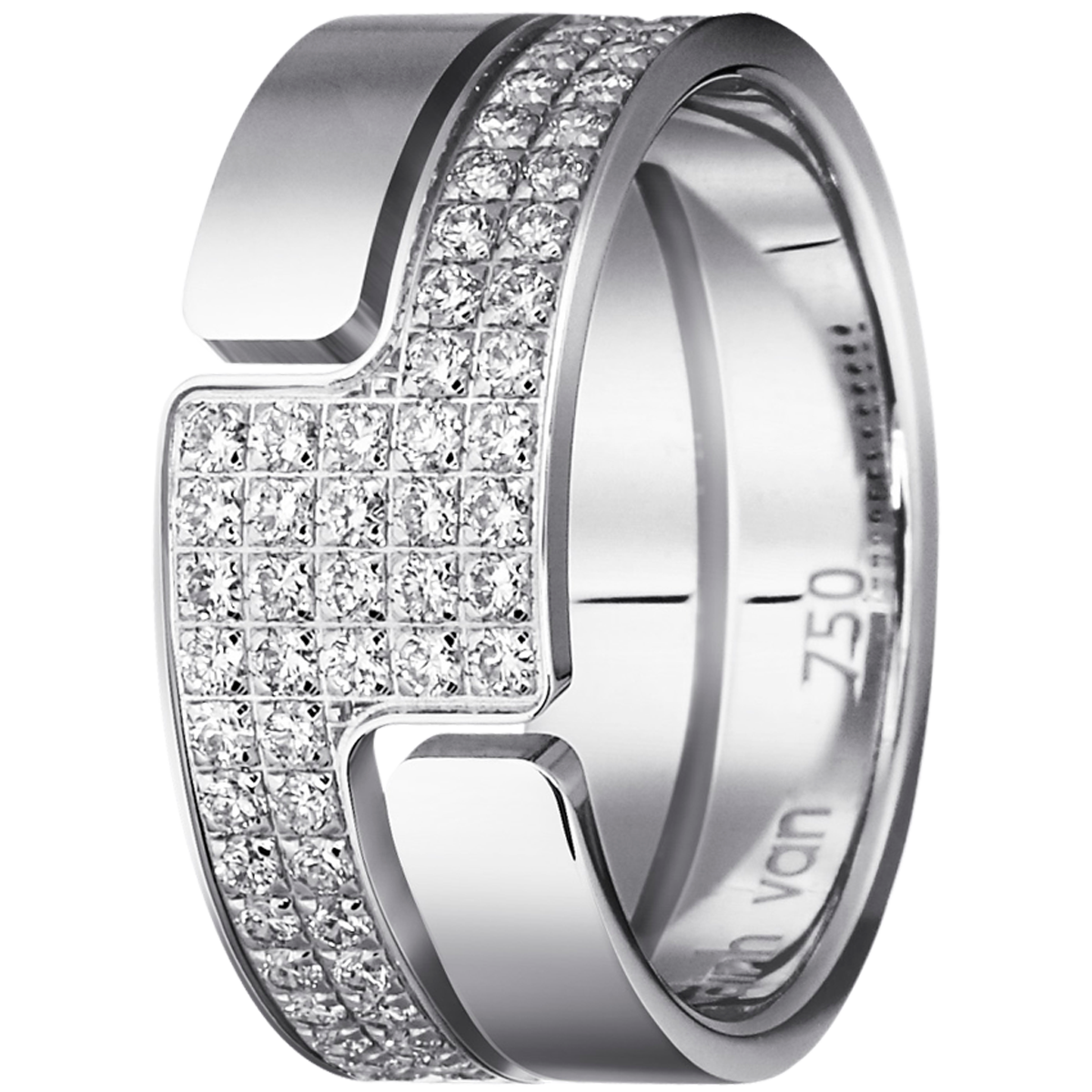 Seventies medium ring white gold dinh van dinh van