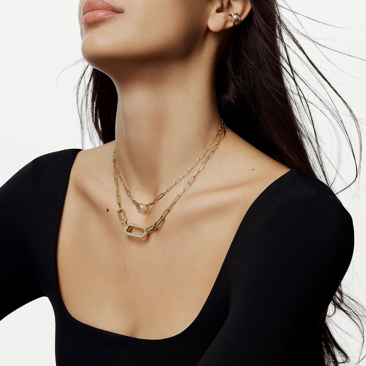 Collier Maillon Perle petit modèle