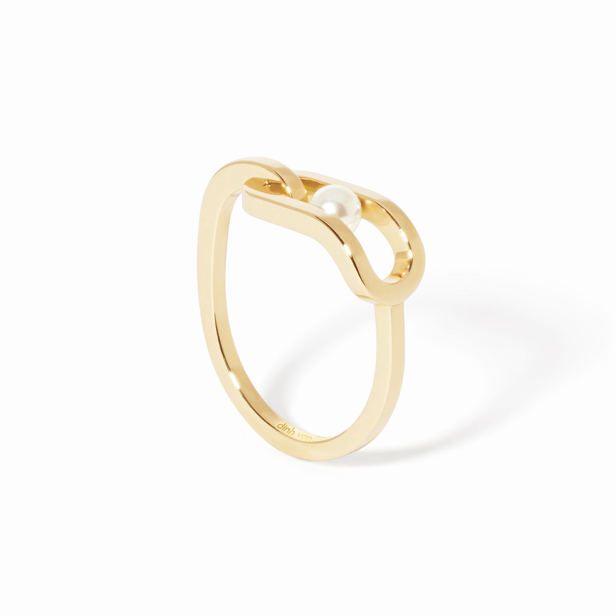Bague Maillon Perle petit modèle