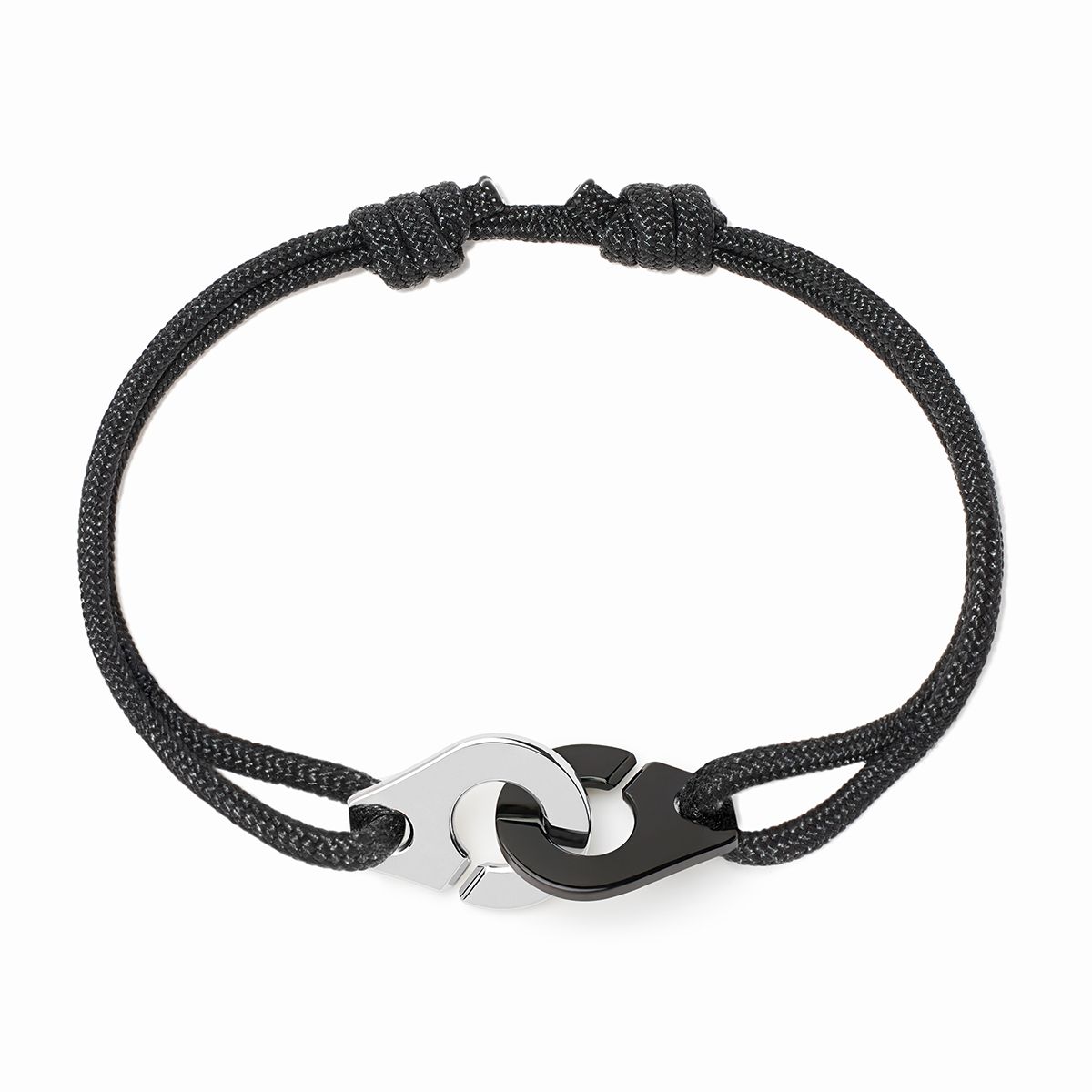 Bracelet sur cordon Menottes dinh van moyen modèle 