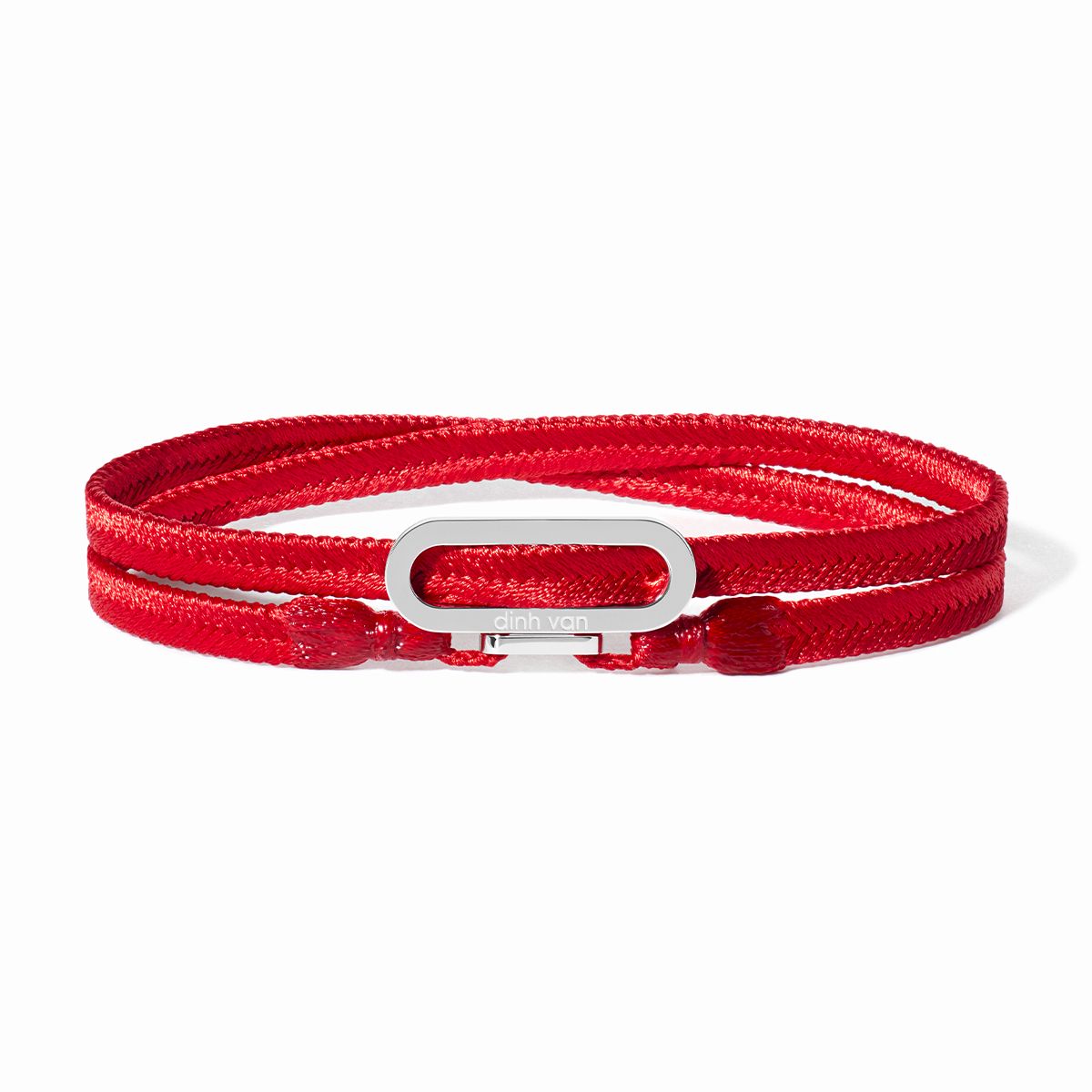 Maillon red woven bracelet