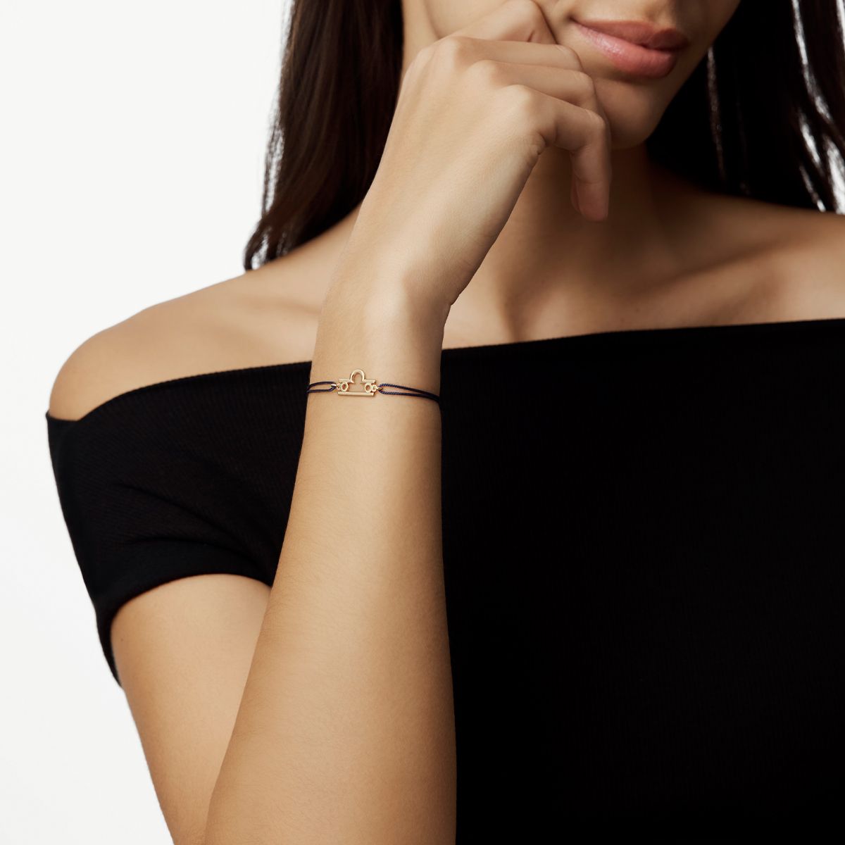 Libra cord bracelet