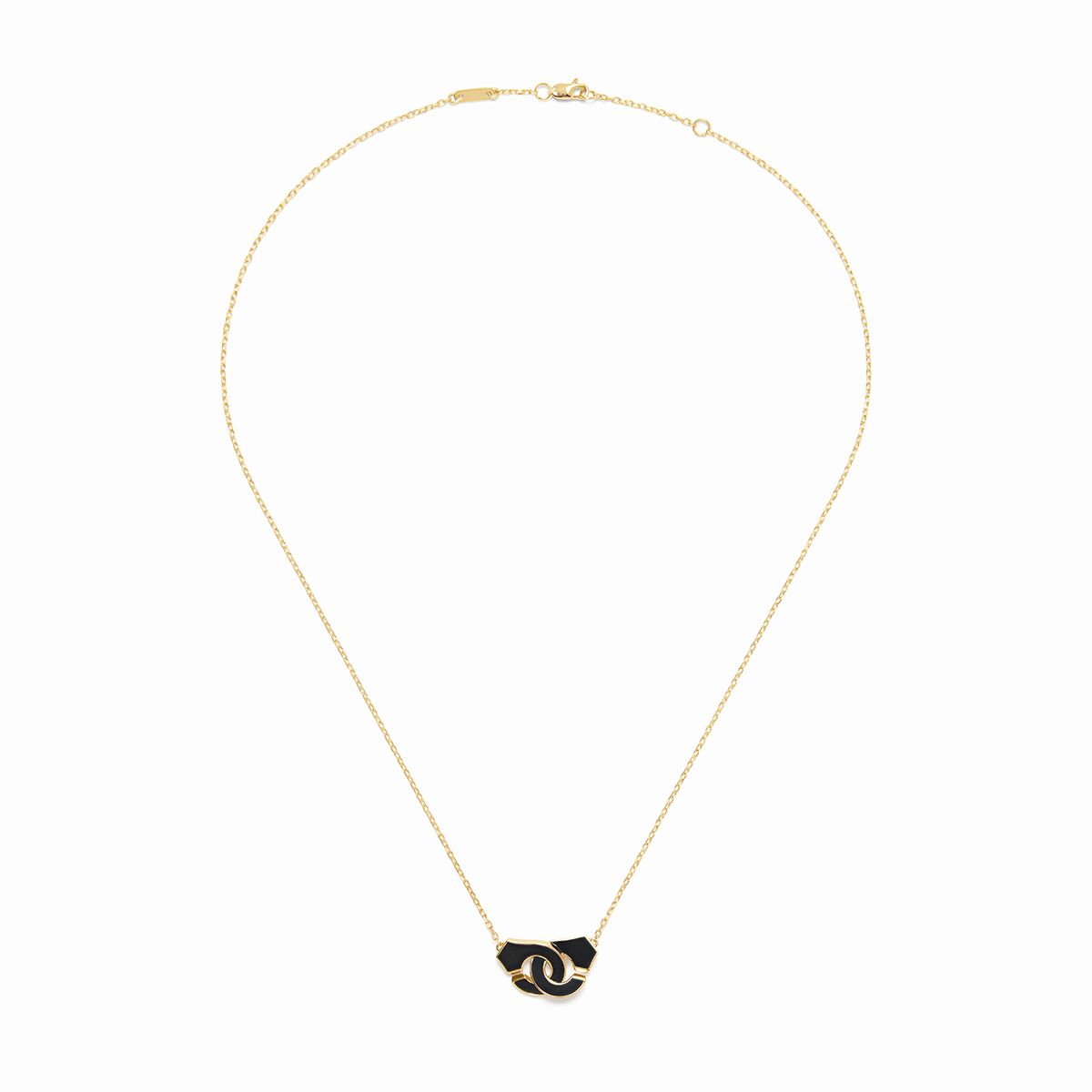 Collier Menottes dinh van onyx petit modèle 