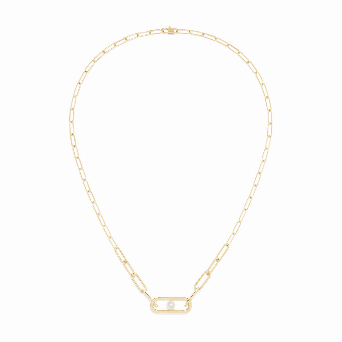 Collier Maillon Perle moyen modèle