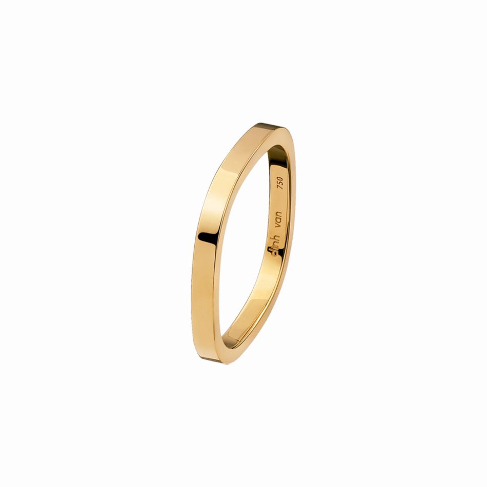 Square wedding band 2mm