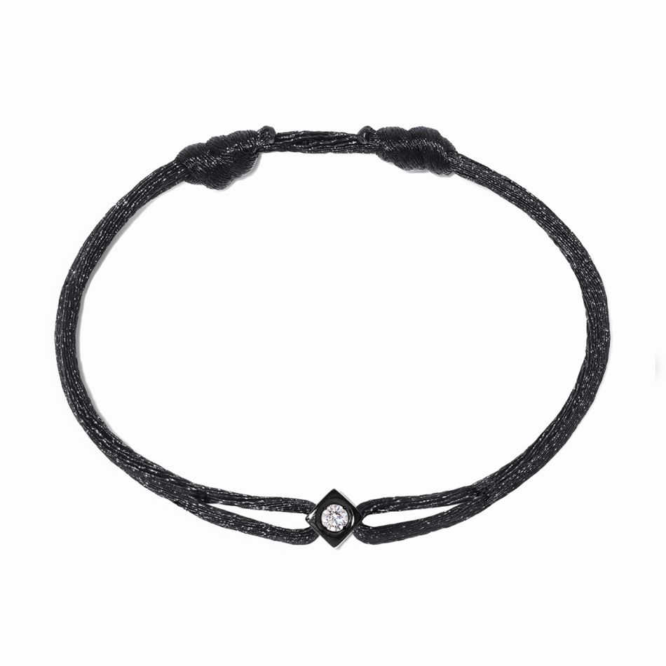 Le Cube Diamant cord bracelet