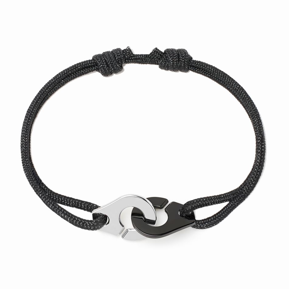 Bracelet sur cordon Menottes dinh van moyen modèle 
