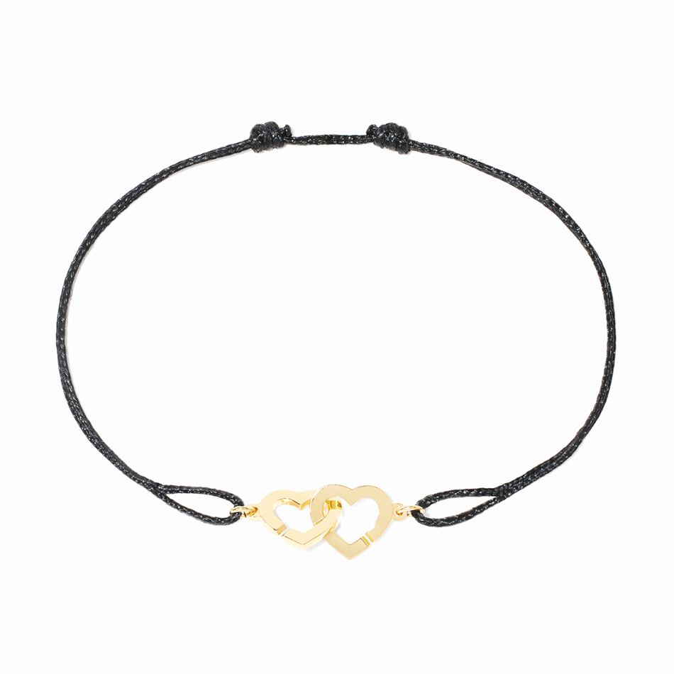 Double Cœurs R9 cord bracelet