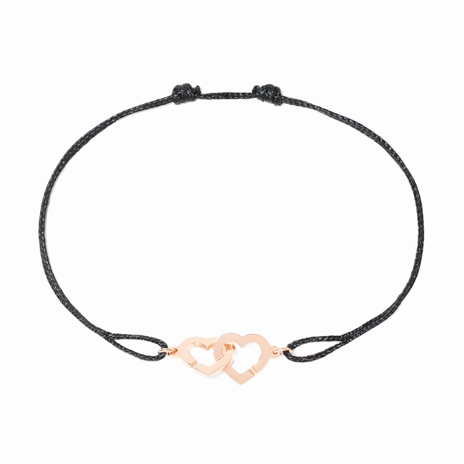 Double Cœurs R9 cord bracelet 