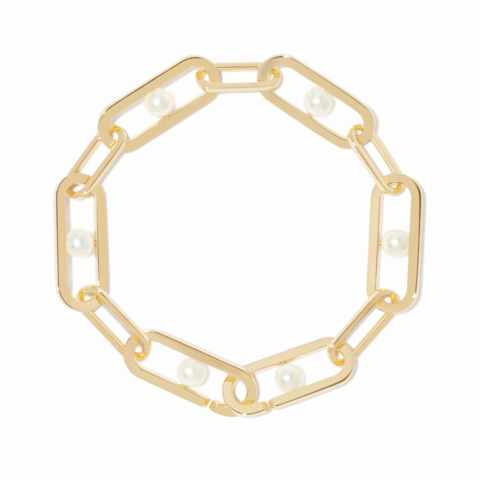 Bracelet Maillon Perle grand modèle