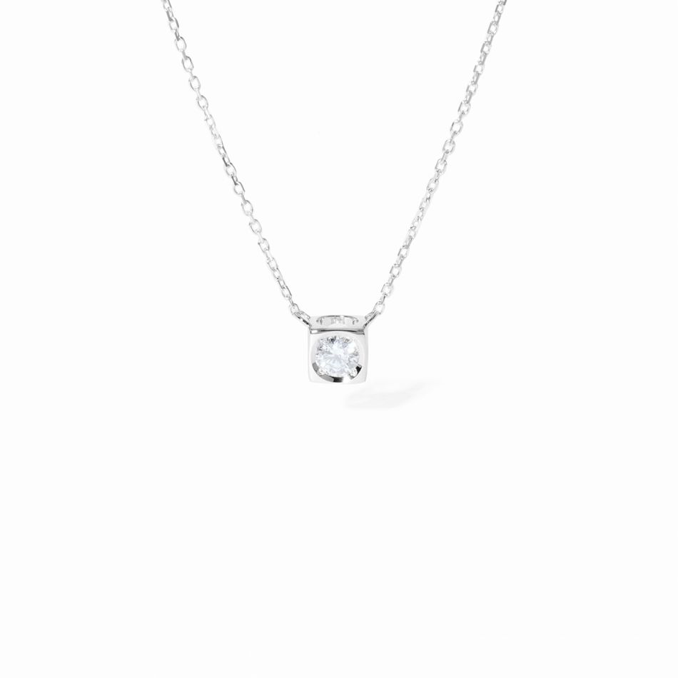 Le Cube diamant medium necklace