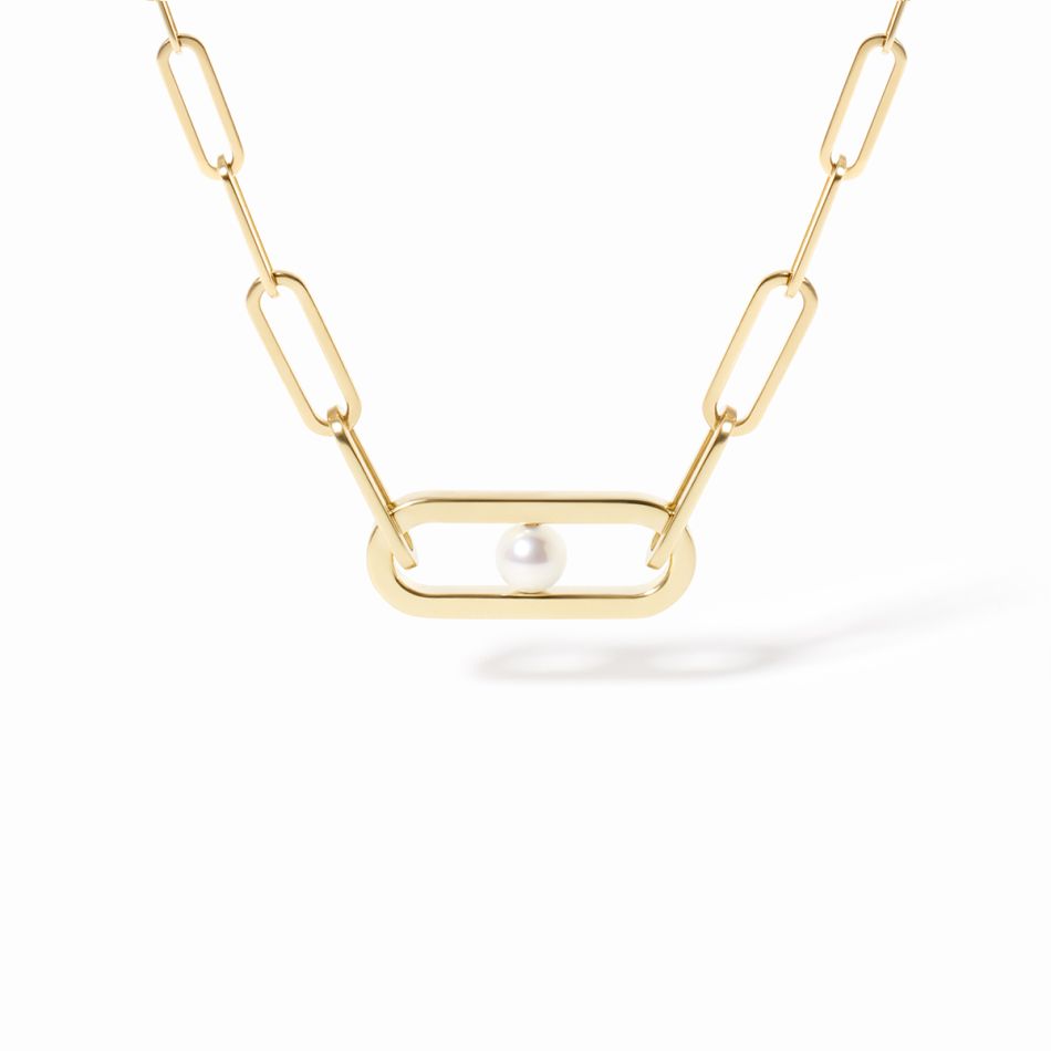 Collier Maillon Perle moyen modèle
