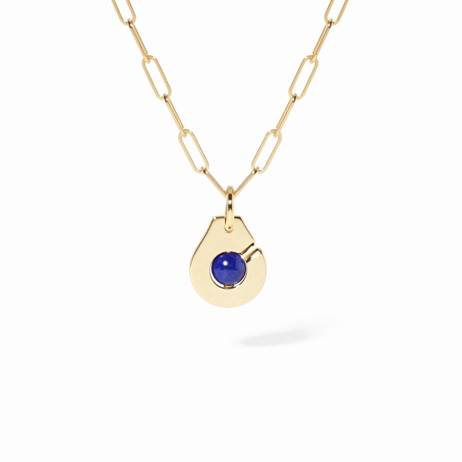 Menottes dinh van R10 Lapis-Lazuli pendant