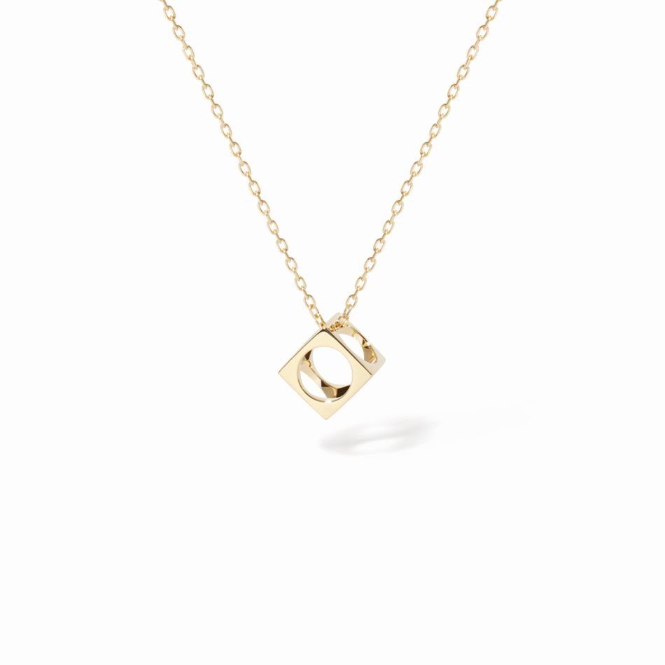 Pendentif sur chaîne Le Pavé petit modèle
