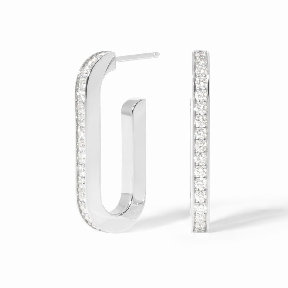 Boucles d'oreilles Maillon grand modèle