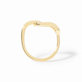 Dinh Van 18K Yellow Gold Pulse 0.05cttw Diamond Mono Hoop