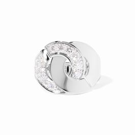 dinh van menottes ディンヴァン メノッツ pt750 ダイヤ入 Menottes dinh van XS cord bracelet - white gold | dinh van