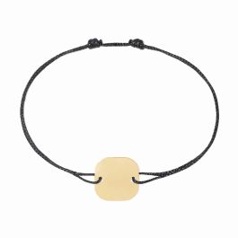 Square Tag cord bracelet - 18k yellow gold | dinh van