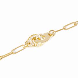 dinh van ディンヴァン マイヨン Menottes dinh van R12 bracelet - yellow gold and semi-paved