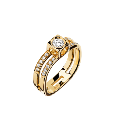 Le Cube Diamant large paved ring