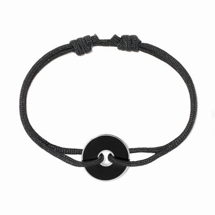 Pi Black & White cord bracelet 