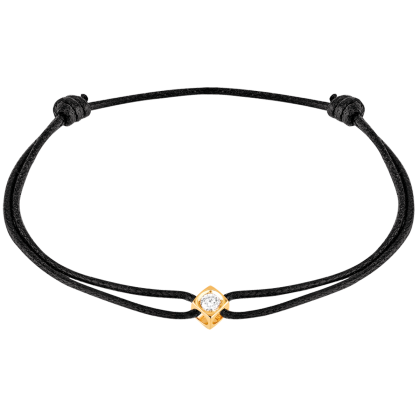 Le Cube Diamant cord bracelet 
