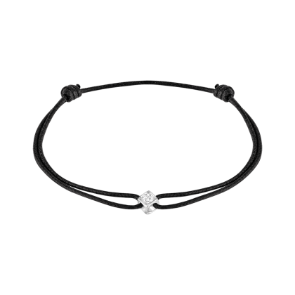 Le Cube Diamant cord bracelet 