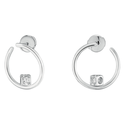Le Cube Diamant hoop earrings